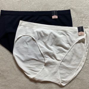 L/7 NWT Ambrielle panties 1 modern brief &1 hi cut style